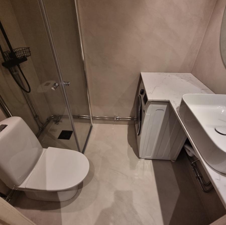 Microcement-badrum S:t Eriksplan — bild 4