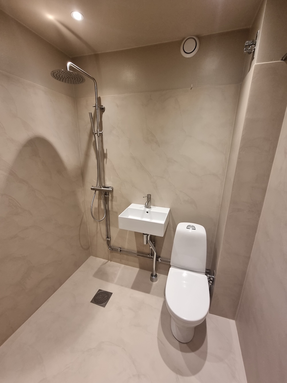 Microcement-badrum Sundbyberg